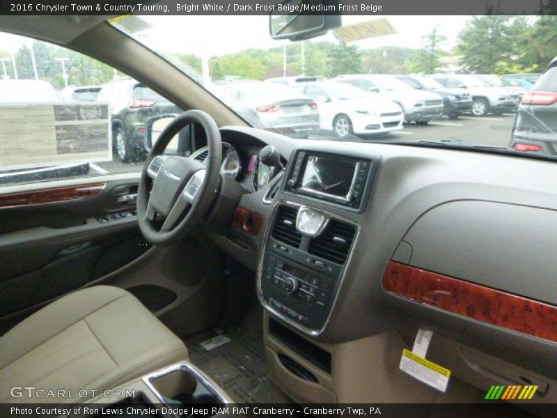Bright White / Dark Frost Beige/Medium Frost Beige 2016 Chrysler Town & Country Touring