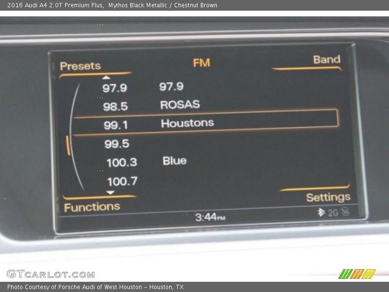 Mythos Black Metallic / Chestnut Brown 2016 Audi A4 2.0T Premium Plus