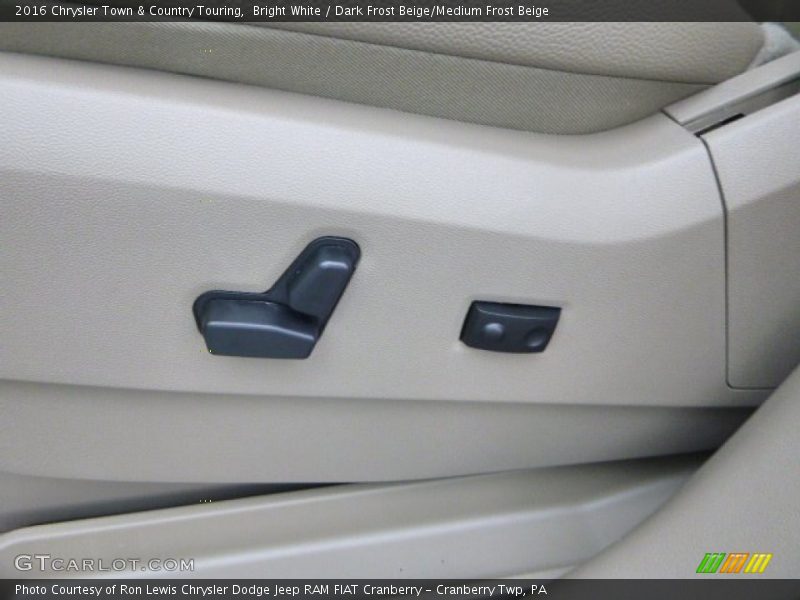 Bright White / Dark Frost Beige/Medium Frost Beige 2016 Chrysler Town & Country Touring