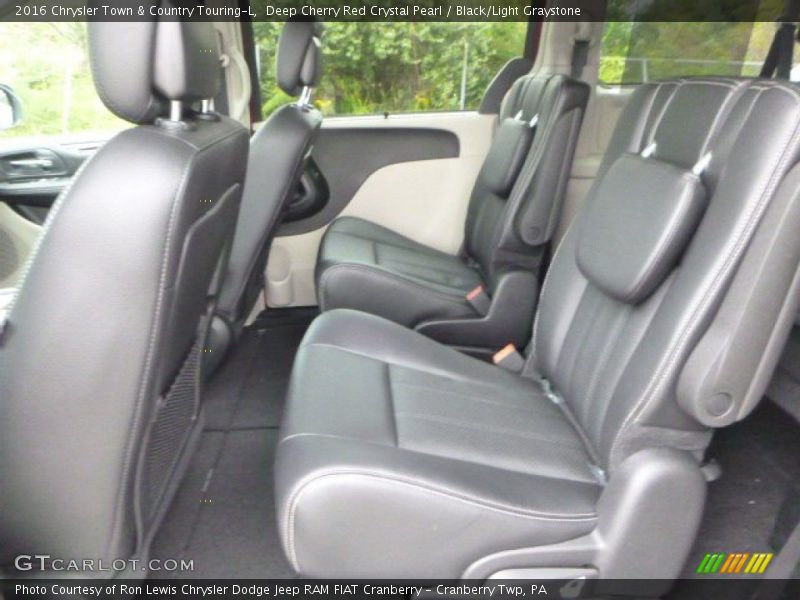 Deep Cherry Red Crystal Pearl / Black/Light Graystone 2016 Chrysler Town & Country Touring-L