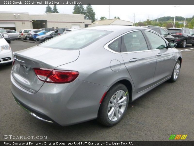 Billet Silver Metallic / Black 2016 Chrysler 200 Limited