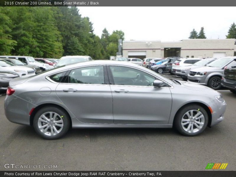 Billet Silver Metallic / Black 2016 Chrysler 200 Limited