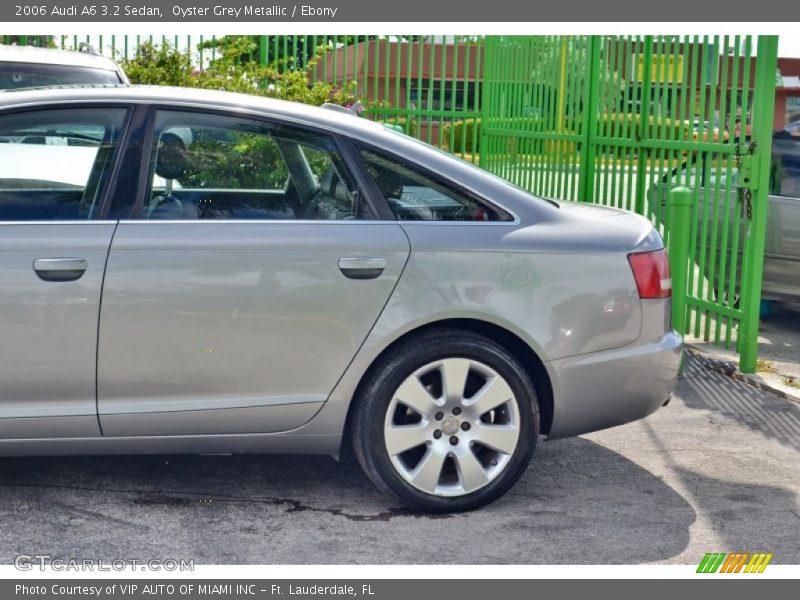 Oyster Grey Metallic / Ebony 2006 Audi A6 3.2 Sedan