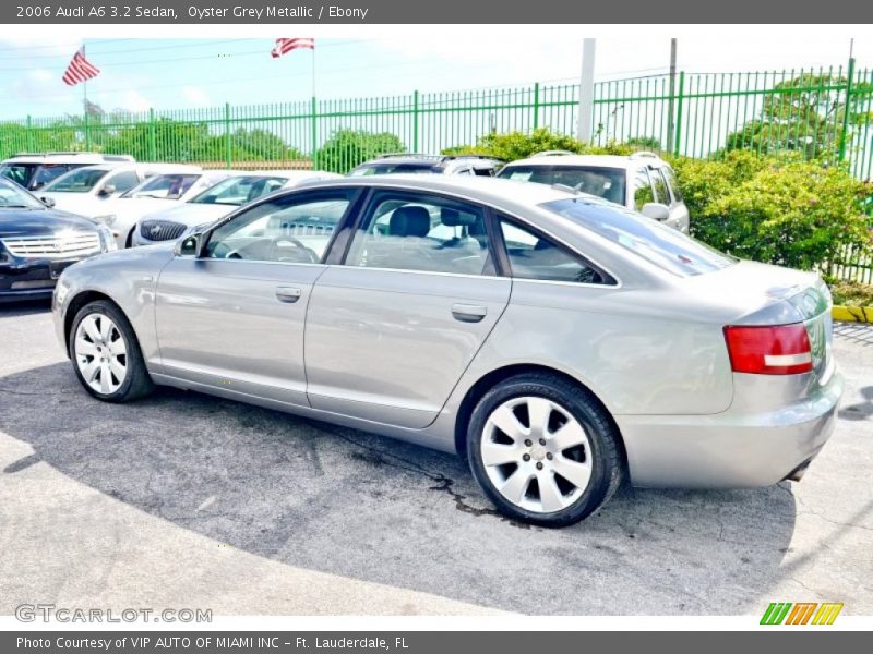 Oyster Grey Metallic / Ebony 2006 Audi A6 3.2 Sedan