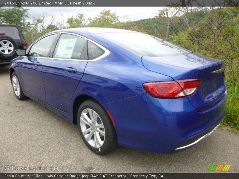 Vivid Blue Pearl / Black 2016 Chrysler 200 Limited