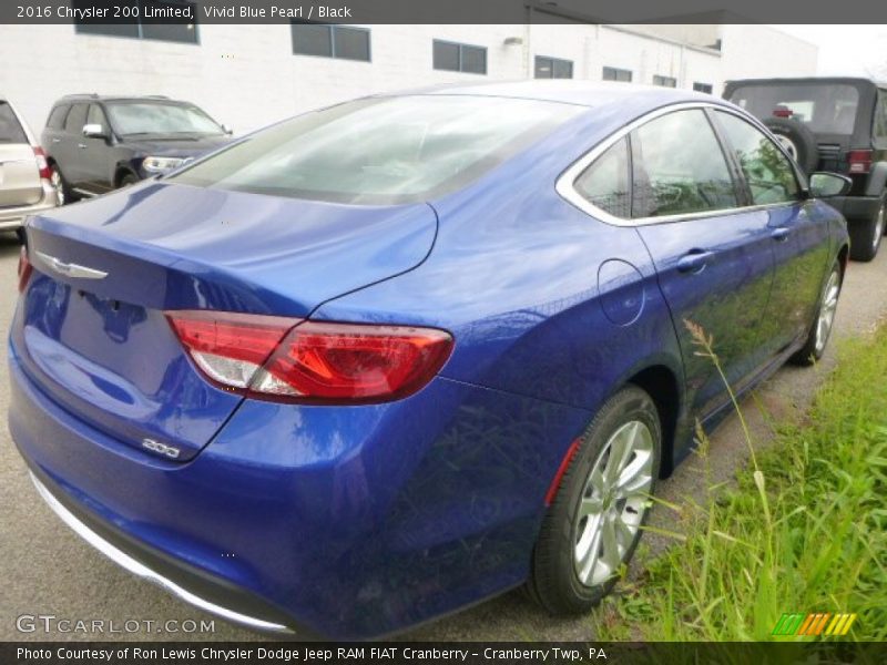 Vivid Blue Pearl / Black 2016 Chrysler 200 Limited