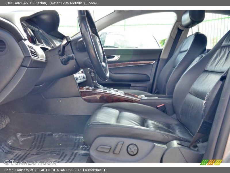 Oyster Grey Metallic / Ebony 2006 Audi A6 3.2 Sedan