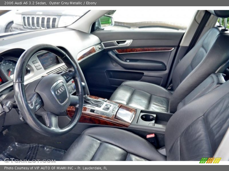 Oyster Grey Metallic / Ebony 2006 Audi A6 3.2 Sedan