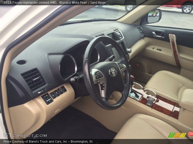  2011 Highlander Limited 4WD Sand Beige Interior