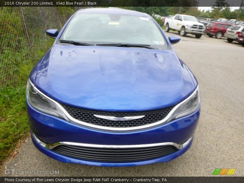 Vivid Blue Pearl / Black 2016 Chrysler 200 Limited