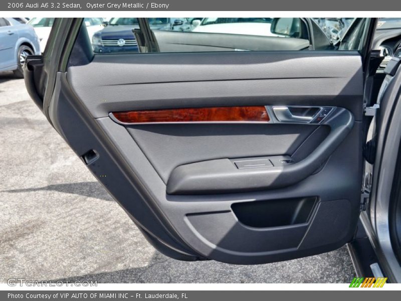 Oyster Grey Metallic / Ebony 2006 Audi A6 3.2 Sedan