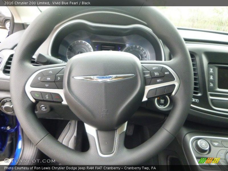 Vivid Blue Pearl / Black 2016 Chrysler 200 Limited