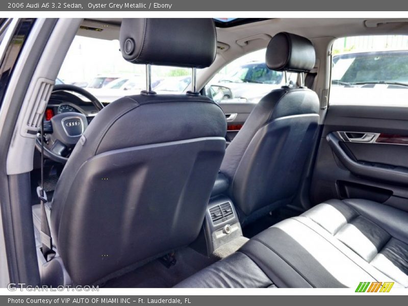 Oyster Grey Metallic / Ebony 2006 Audi A6 3.2 Sedan