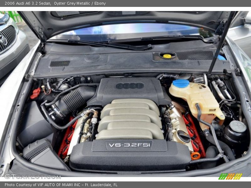 Oyster Grey Metallic / Ebony 2006 Audi A6 3.2 Sedan