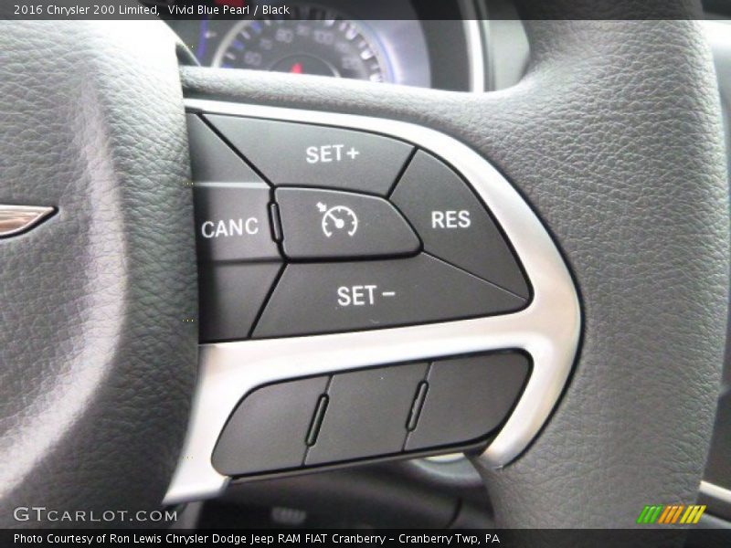 Vivid Blue Pearl / Black 2016 Chrysler 200 Limited
