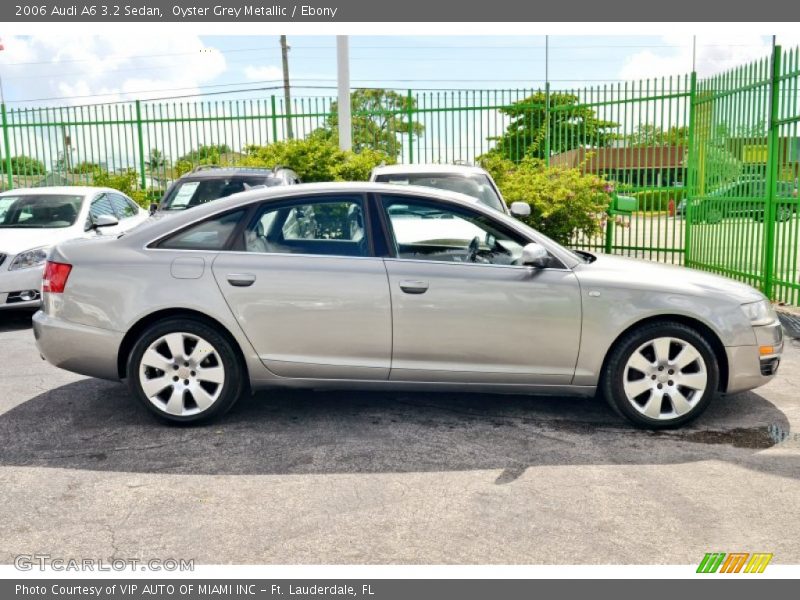 Oyster Grey Metallic / Ebony 2006 Audi A6 3.2 Sedan