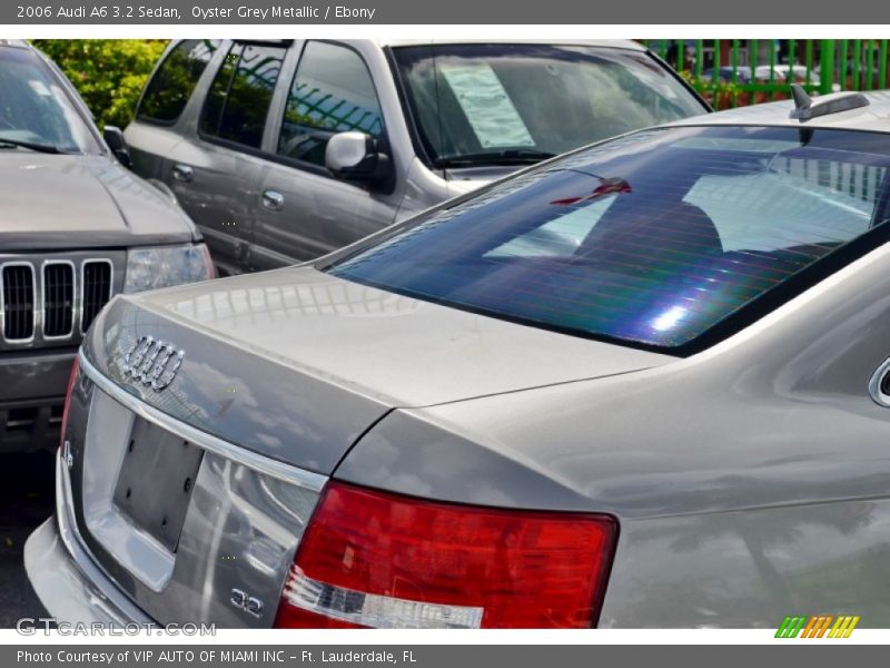 Oyster Grey Metallic / Ebony 2006 Audi A6 3.2 Sedan