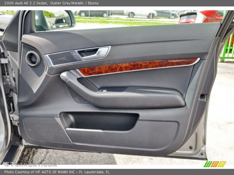 Oyster Grey Metallic / Ebony 2006 Audi A6 3.2 Sedan
