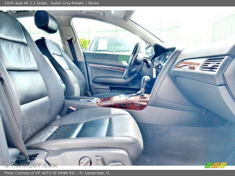 Oyster Grey Metallic / Ebony 2006 Audi A6 3.2 Sedan