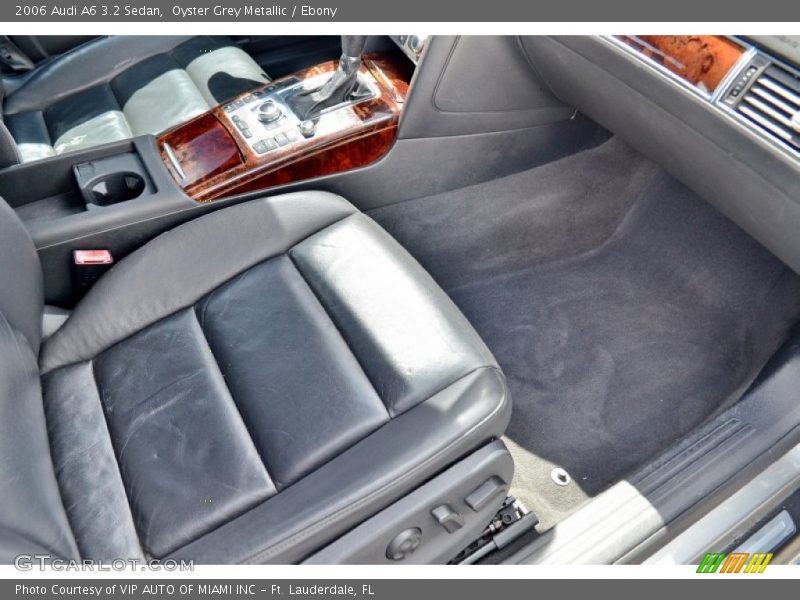 Oyster Grey Metallic / Ebony 2006 Audi A6 3.2 Sedan
