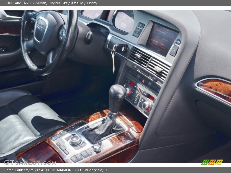 Oyster Grey Metallic / Ebony 2006 Audi A6 3.2 Sedan