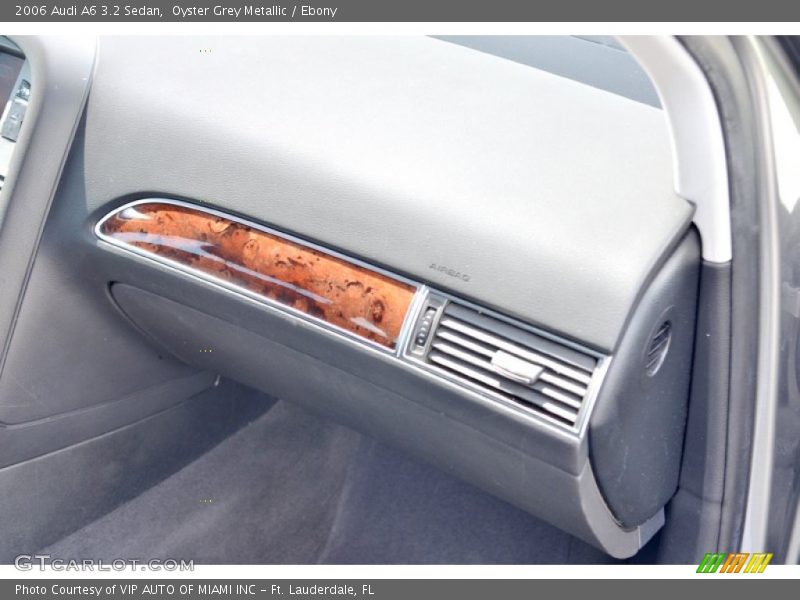 Oyster Grey Metallic / Ebony 2006 Audi A6 3.2 Sedan