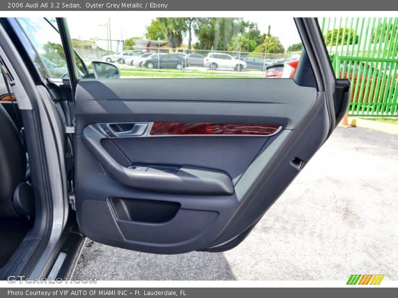 Oyster Grey Metallic / Ebony 2006 Audi A6 3.2 Sedan