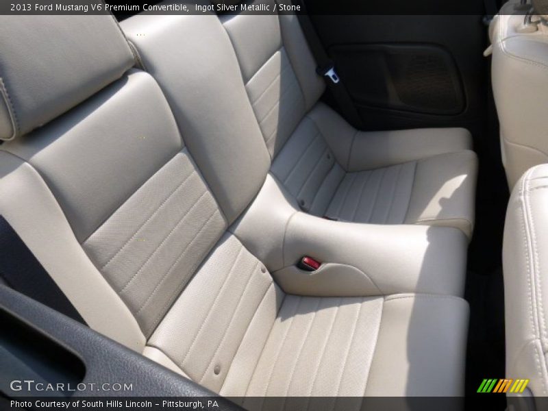 Ingot Silver Metallic / Stone 2013 Ford Mustang V6 Premium Convertible