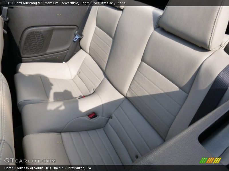 Ingot Silver Metallic / Stone 2013 Ford Mustang V6 Premium Convertible