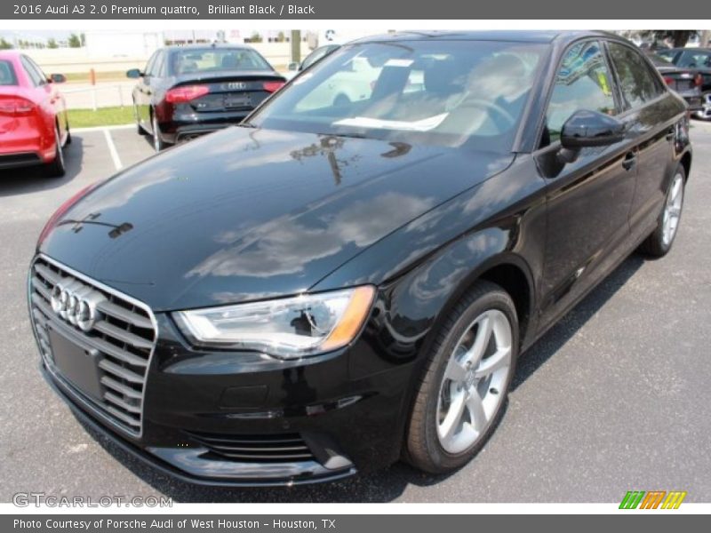 Brilliant Black / Black 2016 Audi A3 2.0 Premium quattro
