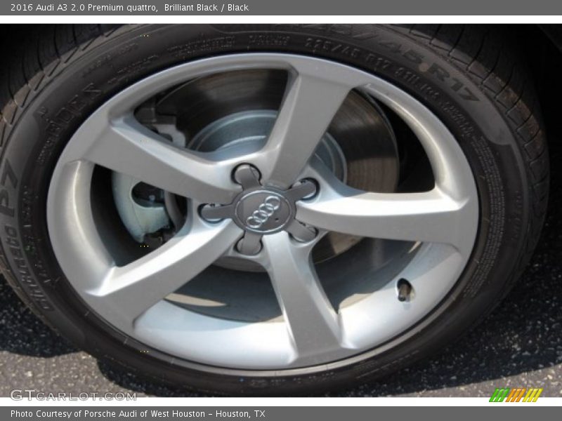 Brilliant Black / Black 2016 Audi A3 2.0 Premium quattro