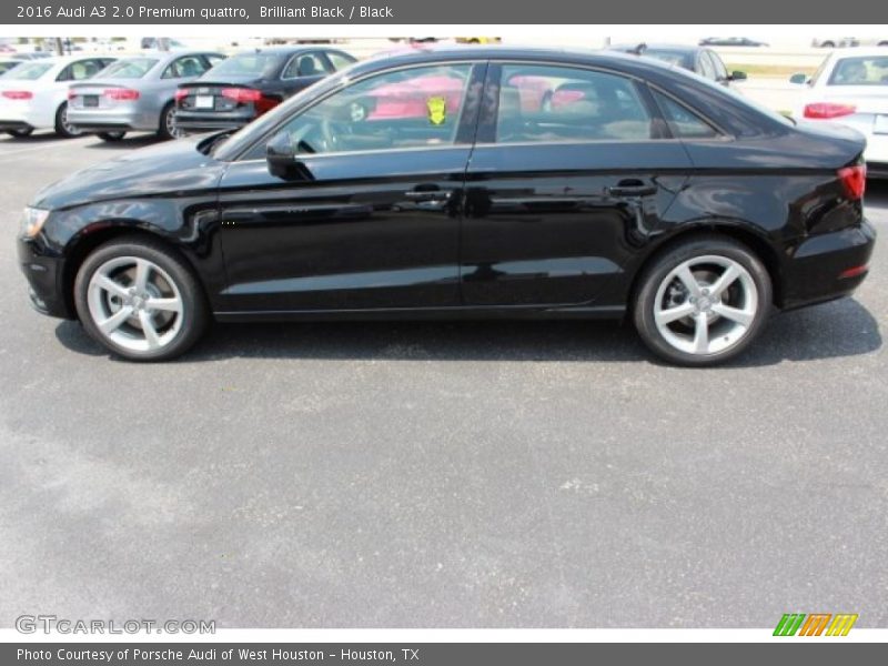 Brilliant Black / Black 2016 Audi A3 2.0 Premium quattro