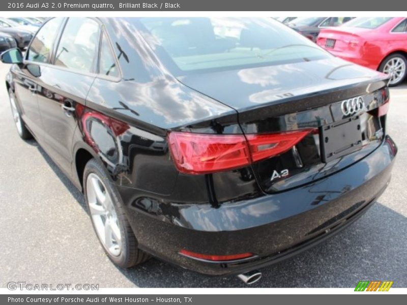 Brilliant Black / Black 2016 Audi A3 2.0 Premium quattro