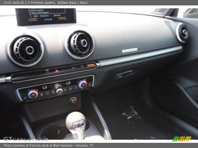 Brilliant Black / Black 2016 Audi A3 2.0 Premium quattro