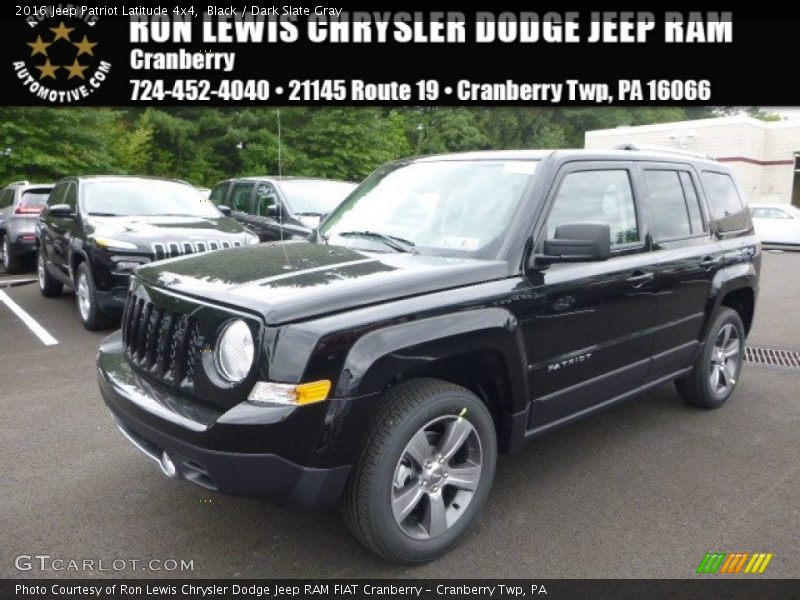 Black / Dark Slate Gray 2016 Jeep Patriot Latitude 4x4