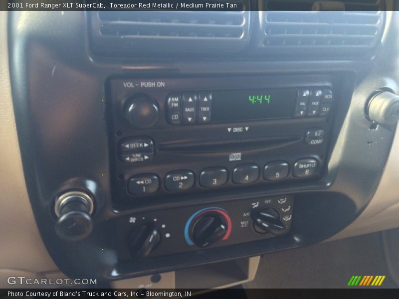Toreador Red Metallic / Medium Prairie Tan 2001 Ford Ranger XLT SuperCab