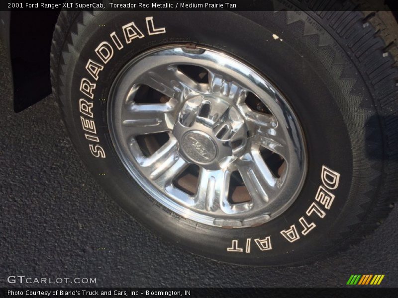 Toreador Red Metallic / Medium Prairie Tan 2001 Ford Ranger XLT SuperCab