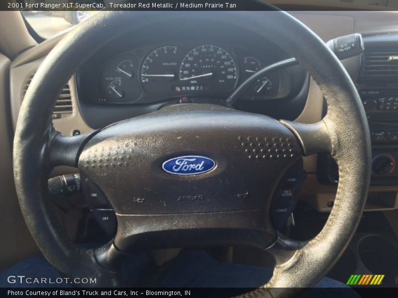 Toreador Red Metallic / Medium Prairie Tan 2001 Ford Ranger XLT SuperCab