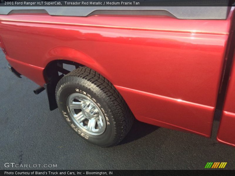 Toreador Red Metallic / Medium Prairie Tan 2001 Ford Ranger XLT SuperCab