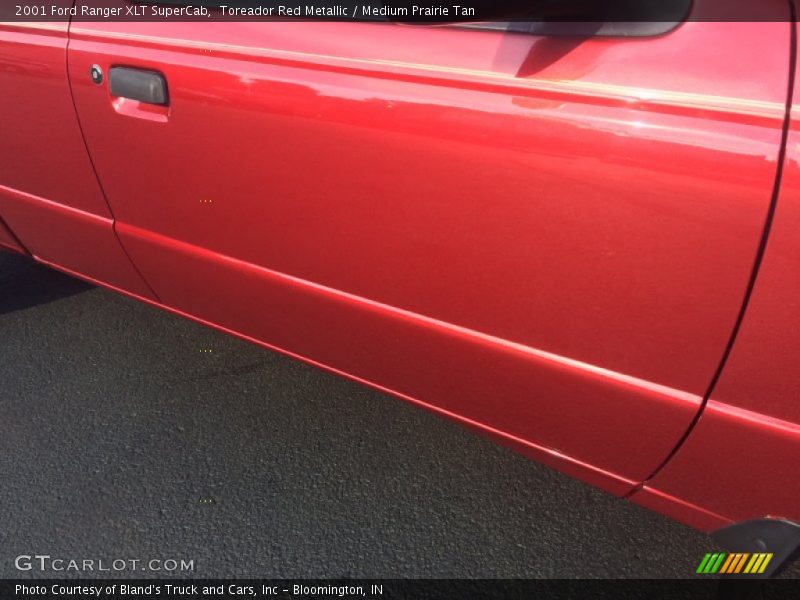 Toreador Red Metallic / Medium Prairie Tan 2001 Ford Ranger XLT SuperCab