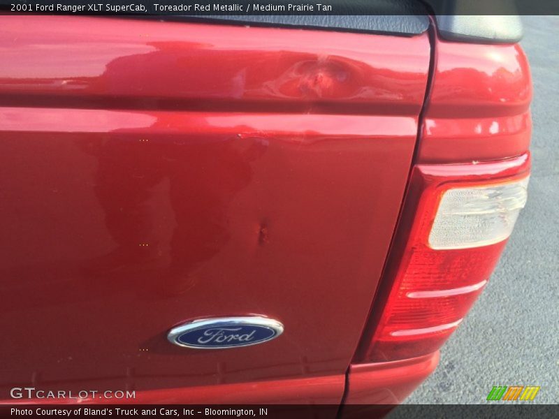 Toreador Red Metallic / Medium Prairie Tan 2001 Ford Ranger XLT SuperCab