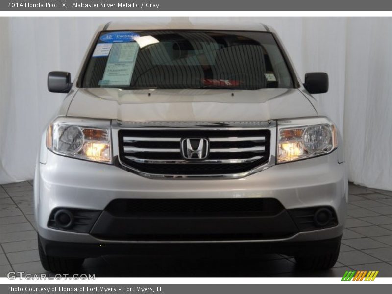 Alabaster Silver Metallic / Gray 2014 Honda Pilot LX