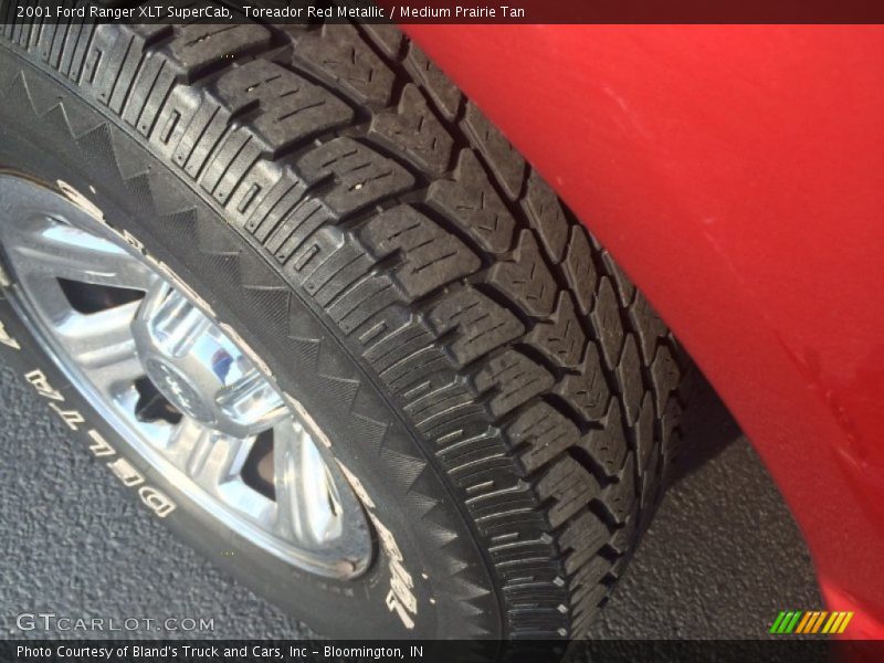 Toreador Red Metallic / Medium Prairie Tan 2001 Ford Ranger XLT SuperCab