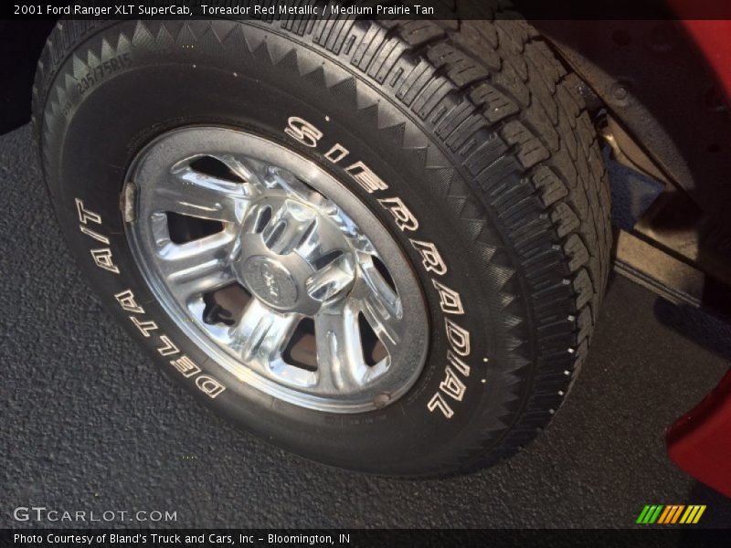Toreador Red Metallic / Medium Prairie Tan 2001 Ford Ranger XLT SuperCab