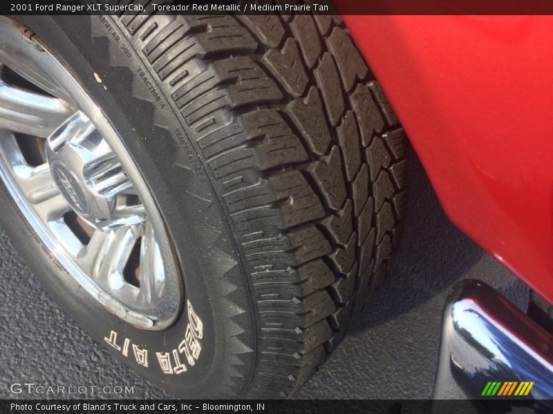 Toreador Red Metallic / Medium Prairie Tan 2001 Ford Ranger XLT SuperCab