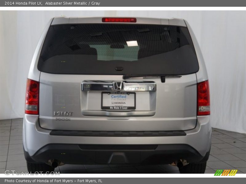 Alabaster Silver Metallic / Gray 2014 Honda Pilot LX