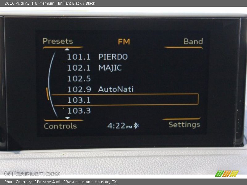 Brilliant Black / Black 2016 Audi A3 1.8 Premium