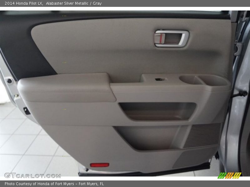 Alabaster Silver Metallic / Gray 2014 Honda Pilot LX