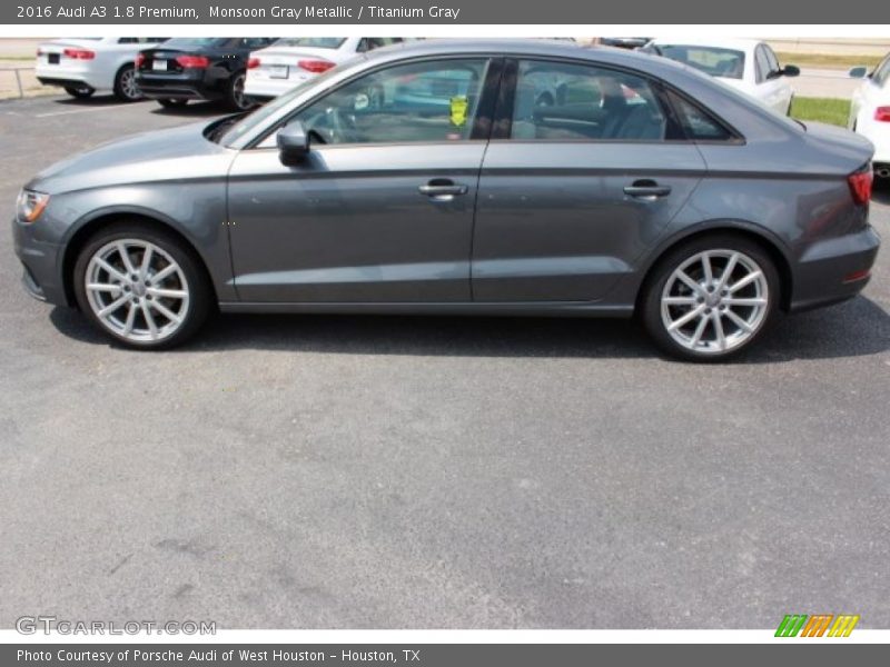 Monsoon Gray Metallic / Titanium Gray 2016 Audi A3 1.8 Premium