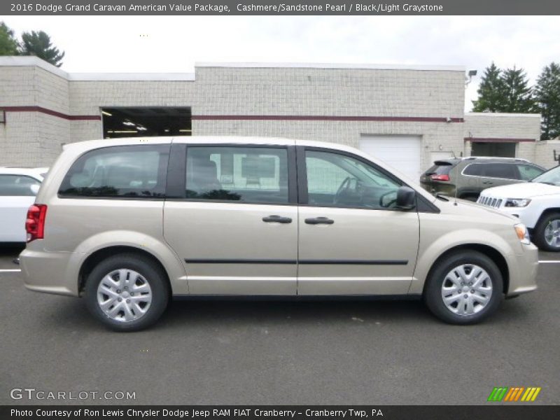 Cashmere/Sandstone Pearl / Black/Light Graystone 2016 Dodge Grand Caravan American Value Package